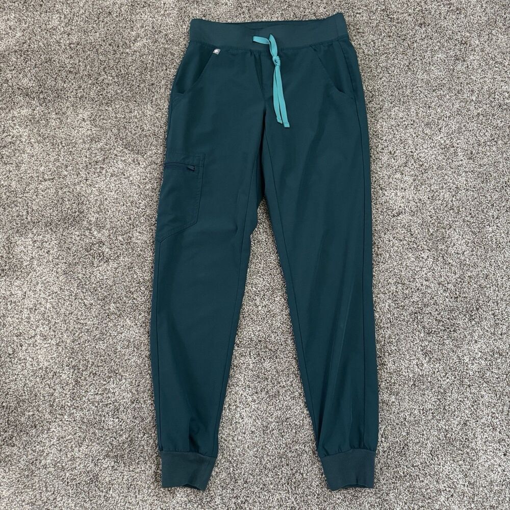 FIGS Fionlite Zamora Jogger Scrub Pants Caribbean Blue W21SW2017 Size XXS 2XS